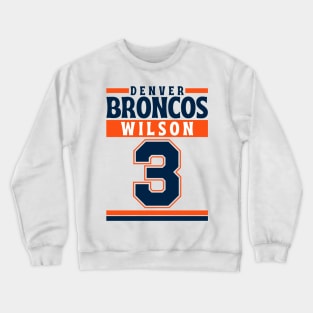 Denver Broncos Wilson 3 Edition 3 Crewneck Sweatshirt